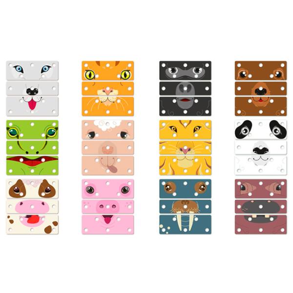 Puzzle Quercetti GUESS THE ANIMAL FACE 3+/ Количество деталей: 12 photo 4