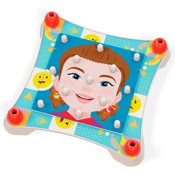 Puzzle Quercetti MAKE A FACE 3+/ Numărul de piese: 12 photo 2