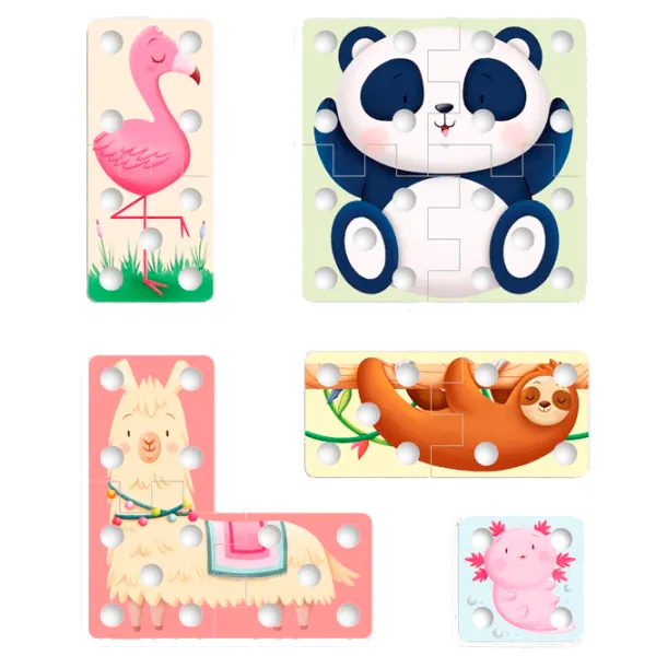 Puzzle Quercetti Play Creativo Lacing 3+/ Количество деталей: 12 photo 2