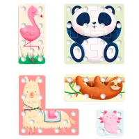 Puzzle Quercetti Play Creativo Lacing 3+/ Количество деталей: 12 photo 2