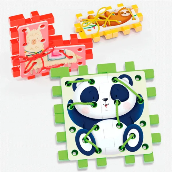 Puzzle Quercetti Play Creativo Lacing 3+/ Количество деталей: 12 photo 3