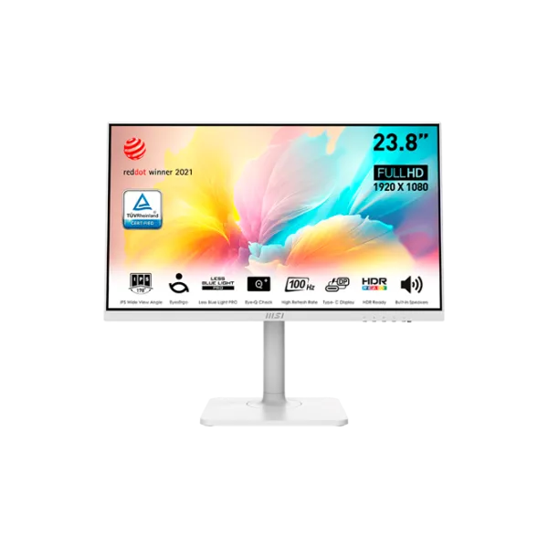 Монитор MSI Modern MD2412PW 23.8" Full HD 100 Гц/ 1 мс/ White photo 1