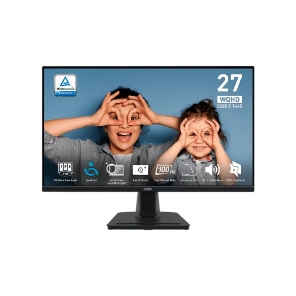 Монитор MSI PRO MP275Q 27" WQHD 100 Гц/ 1 мс/ Black photo 1
