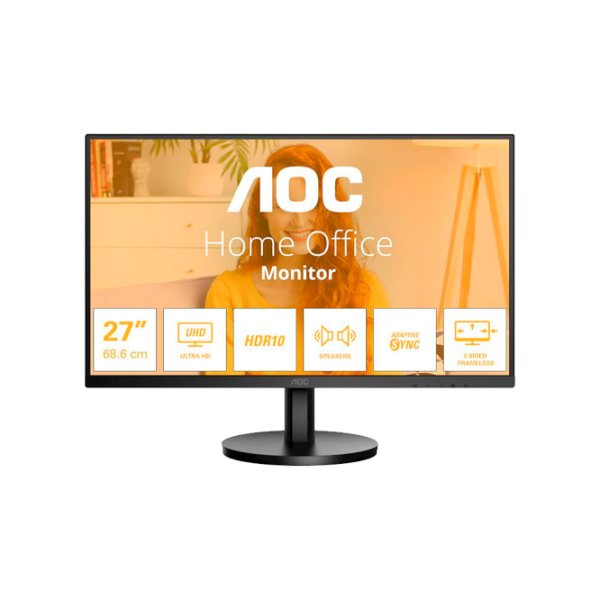 Монитор AOC U27B3A 27" UHD 60 Гц/ 4 мс/ Black photo 1