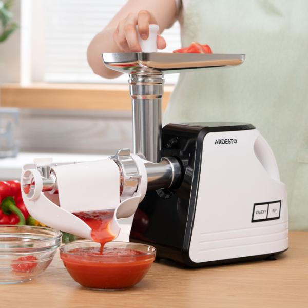 Mașină de tocat carne Ardesto MGA-2300W 2300 W/ 2.2 kg/ min/ White photo 8