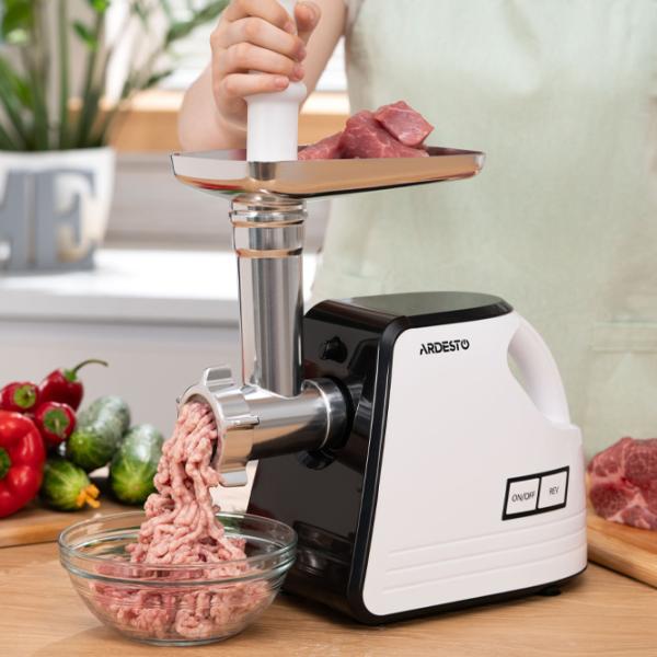 Mașină de tocat carne Ardesto MGA-2300W 2300 W/ 2.2 kg/ min/ White photo 9