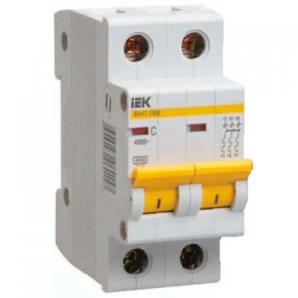 Întrerupător automat IEK MVA21-2-020-C Modulară/ 20 A photo 1