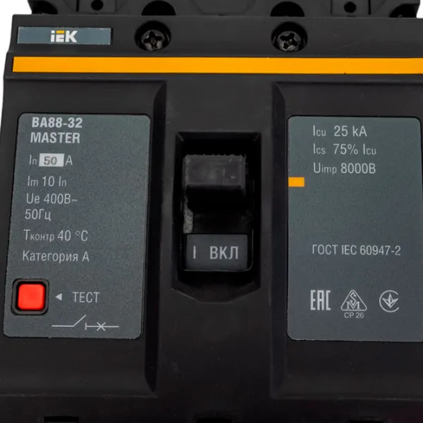 Автоматический выключатель IEK SVA10-3-0050-02 Силовой/ 50 A photo 4 Автоматический выключатель IEK SVA10-3-0050-02 Силовой/ 50 A photo 4