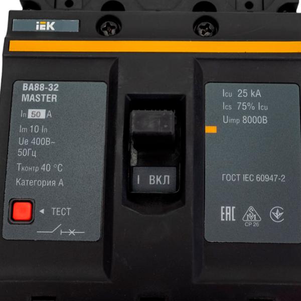 Автоматический выключатель IEK SVA10-3-0050-02 Силовой/ 50 A photo 4 Автоматический выключатель IEK SVA10-3-0050-02 Силовой/ 50 A photo 4