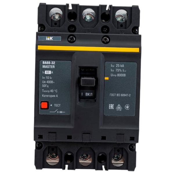 Автоматический выключатель IEK SVA10-3-0063-02 Силовой/ 63 A photo 1 Автоматический выключатель IEK SVA10-3-0063-02 Силовой/ 63 A photo 1