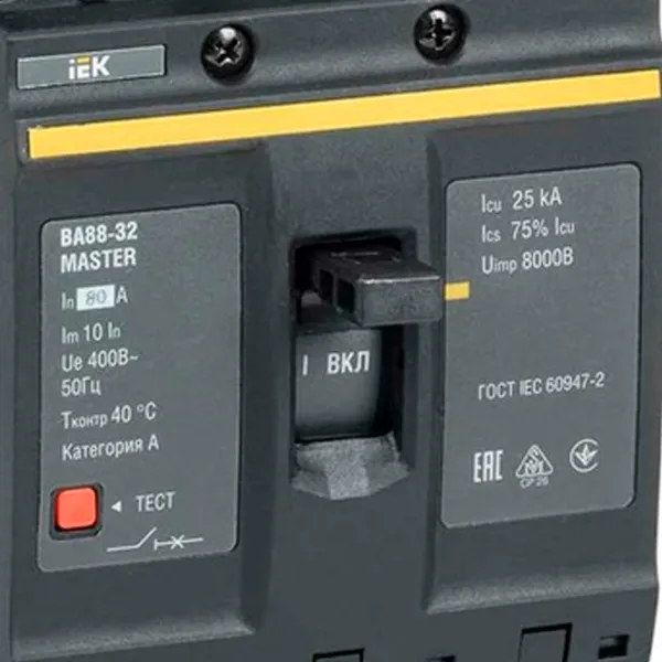 Автоматический выключатель IEK SVA10-3-0080-02 Силовой/ 80 A photo 4