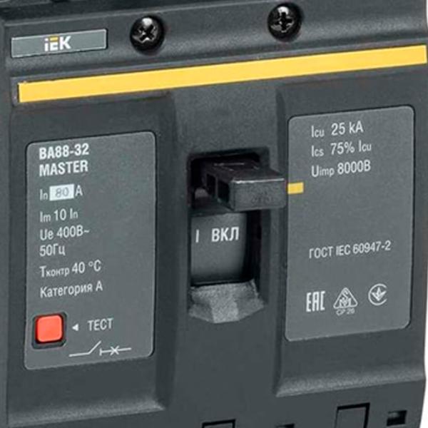 Автоматический выключатель IEK SVA10-3-0080-02 Силовой/ 80 A photo 4
