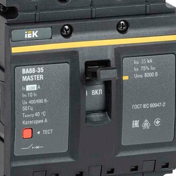Автоматический выключатель IEK SVA30-3-0100-02 Силовой/ 100 A photo 4
