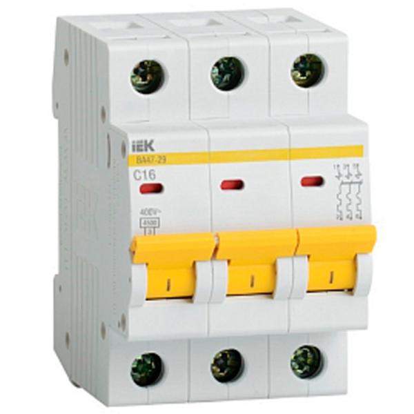 Автоматический выключатель IEK MVA21-3-010-B Силовой/ 10 A photo 1