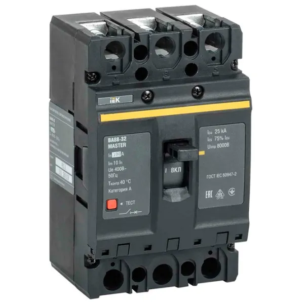 Автоматический выключатель IEK SVA10-3-0100-02 Силовой/ 100 A photo 1
