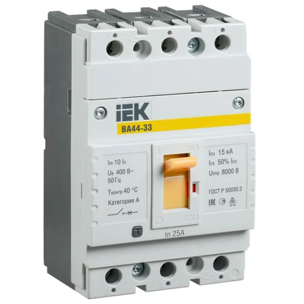 Автоматический выключатель IEK SVA4410-3-0025 Силовой/ 25 A photo 1