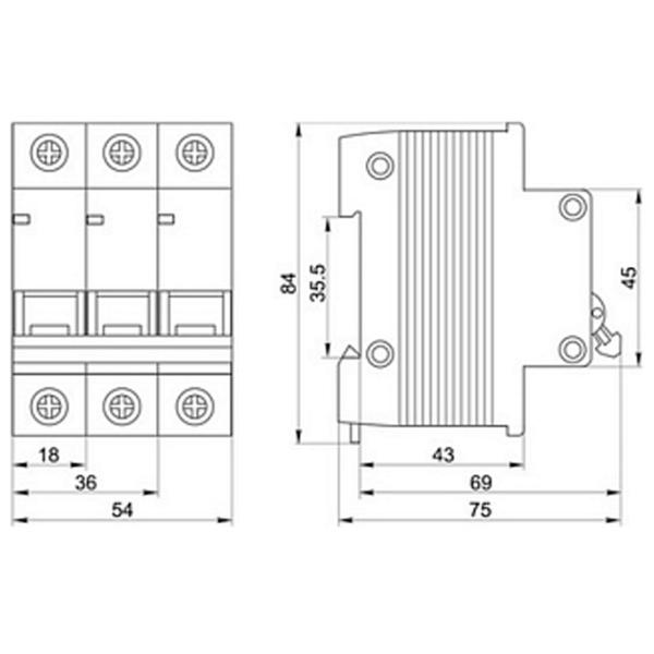 Автоматический выключатель IEK MVA21-1-040-C Модульная/ 40 A photo 2