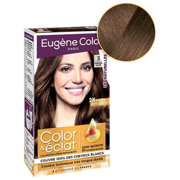 Vopsea de păr Eugene Color 1168138 Cod culoare: 3, 33 ml photo 1 Vopsea de păr Eugene Color 1168138 Cod culoare: 3, 33 ml photo 1
