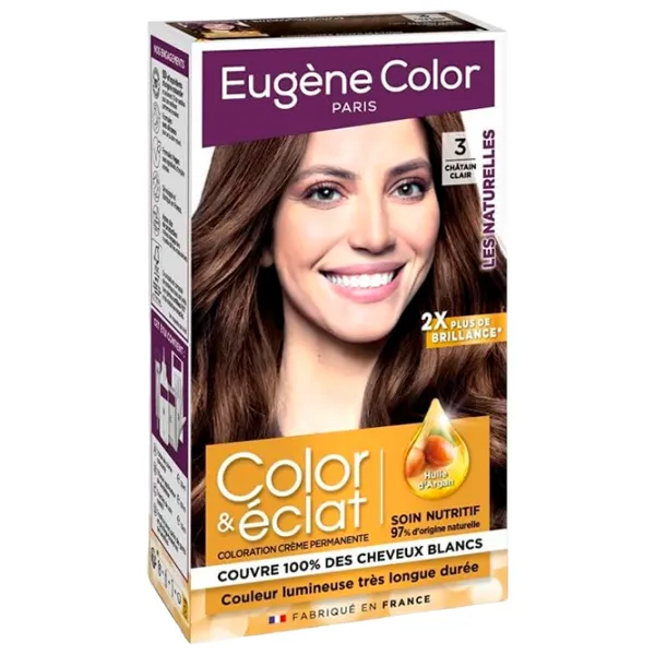 Vopsea de păr Eugene Color 1168138 Cod culoare: 3, 33 ml photo 2 Vopsea de păr Eugene Color 1168138 Cod culoare: 3, 33 ml photo 2