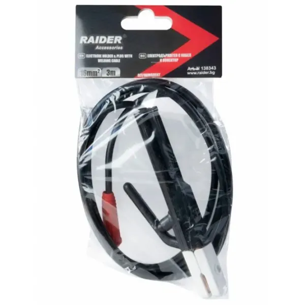 Set cabluri pentru sudat Raider 138343 Black/ 1 photo 2