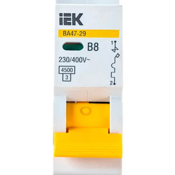 Автоматический выключатель IEK MVA21-1-008-B Модульная/ 8 A photo 3 Автоматический выключатель IEK MVA21-1-008-B Модульная/ 8 A photo 3