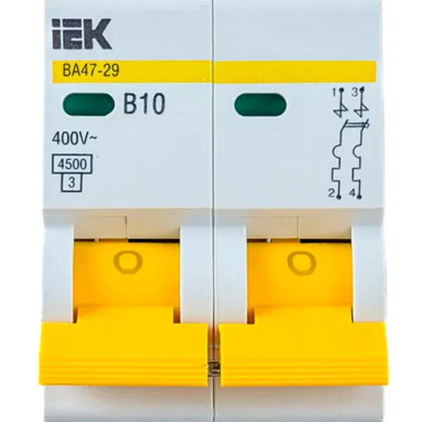 Автоматический выключатель IEK MVA21-2-010-B Модульная/ 10 A photo 4