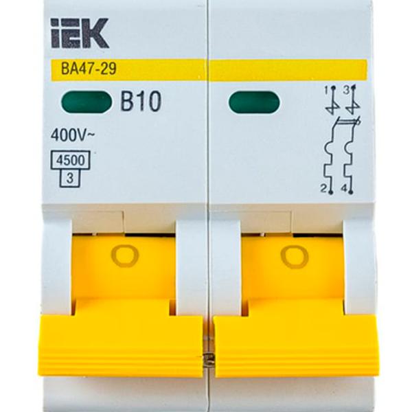 Автоматический выключатель IEK MVA21-2-010-B Модульная/ 10 A photo 4