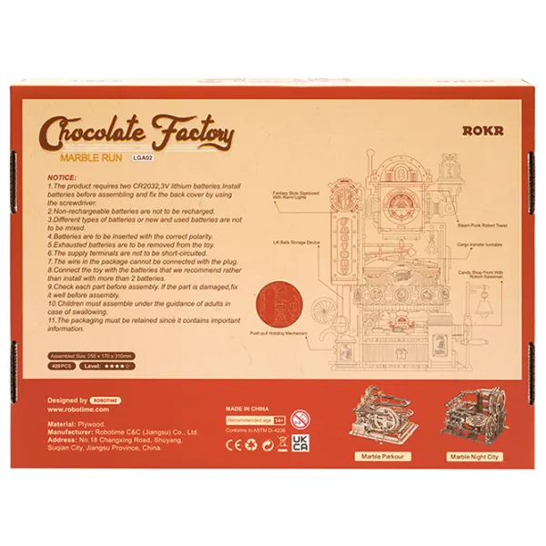Пазл 3D ROBOTIME Chocolate Factory 14+/ Количество деталей: 420 photo 2