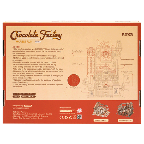 Пазл 3D ROBOTIME Chocolate Factory 14+/ Количество деталей: 420 photo 2
