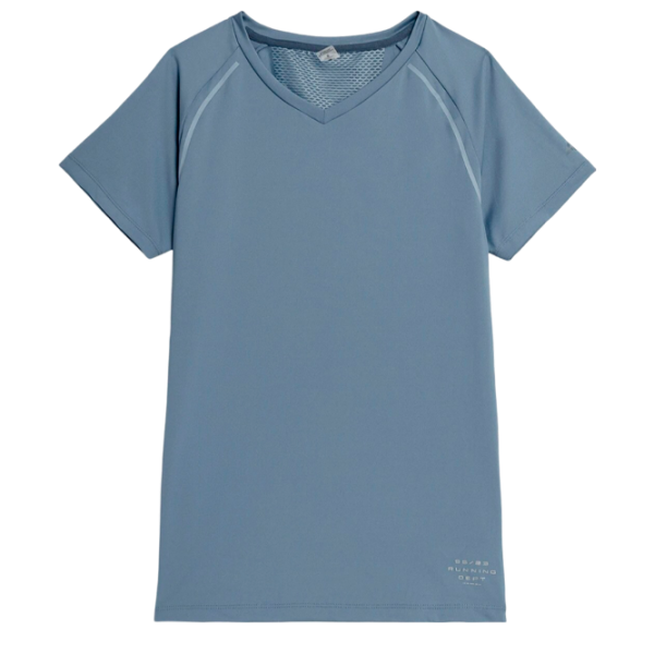 Tricou pentru femei 4F 4FAW23TFTSF426-33S 100% bumbac/ Blue photo 1