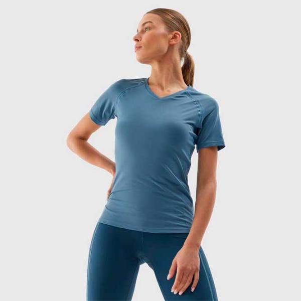 Tricou pentru femei 4F 4FAW23TFTSF426-33S 100% bumbac/ Blue photo 5