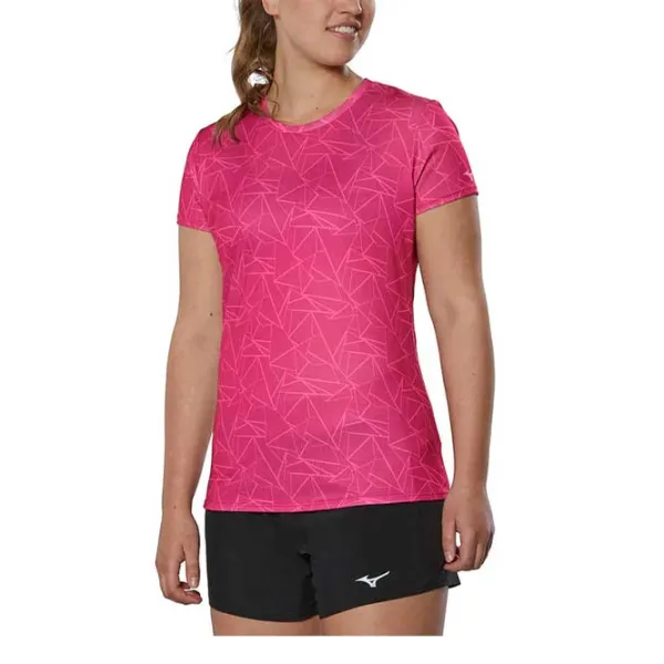 Футболка для женщин Mizuno J2GA2206 100% полиэстер/ Pink photo 3