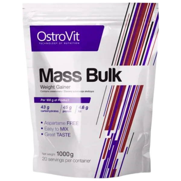 Gainer OstroVit Mass Bulk (5902232612844) 1000 g photo 1 Gainer OstroVit Mass Bulk (5902232612844) 1000 g photo 1