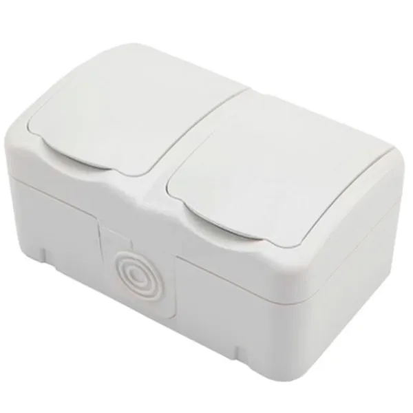 Priză Kranz KR-78-0606 220 - 240 V/ Type-E/ White photo 1