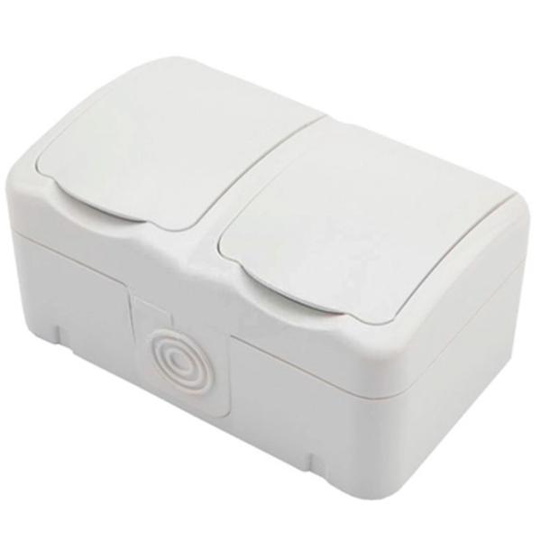 Priză Kranz KR-78-0606 220 - 240 V/ Type-E/ White photo 1