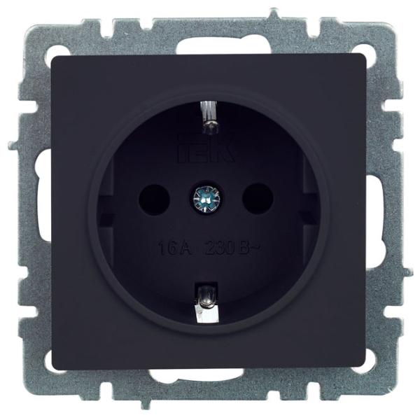 Priză IEK BR-R14-16-K53 230 V/ Type-F/ Graphite photo 2 Priză IEK BR-R14-16-K53 230 V/ Type-F/ Graphite photo 2