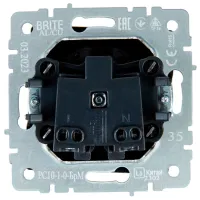 Priză IEK BR-R10-10-K35 230 V/ Type-F/ Sea wave photo 5