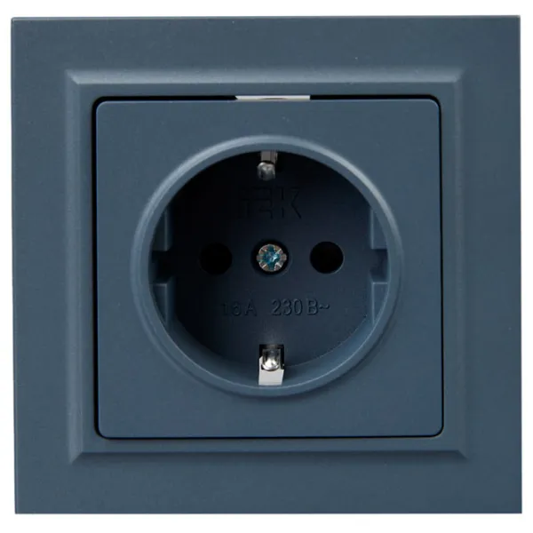 Priză IEK BR-R14-16-K35-F 230 V/ Type-F/ Sea wave photo 2 Priză IEK BR-R14-16-K35-F 230 V/ Type-F/ Sea wave photo 2