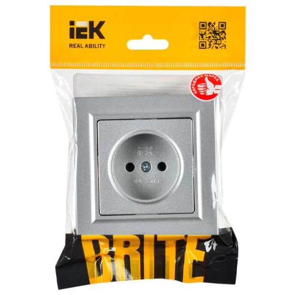 Розетка IEK BR-R14-16-K47-F 230 В/ Type-F/ Серебристый photo 6