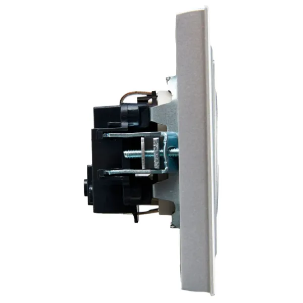 Priză IEK BR-R14-16-K47 230 V/ Type-F/ Silver photo 2
