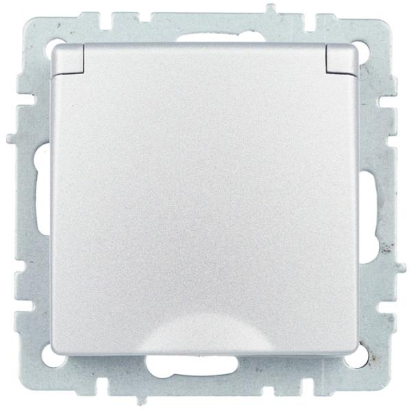 Priză IEK BR-R16-16-44-K47 230 V/ Type-F/ Silver photo 2 Priză IEK BR-R16-16-44-K47 230 V/ Type-F/ Silver photo 2
