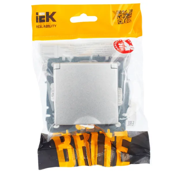 Priză IEK BR-R16-16-44-K47 230 V/ Type-F/ Silver photo 5 Priză IEK BR-R16-16-44-K47 230 V/ Type-F/ Silver photo 5