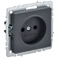 Priză IEK BR-R10-10-K53 230 V/ Type-F/ Graphite