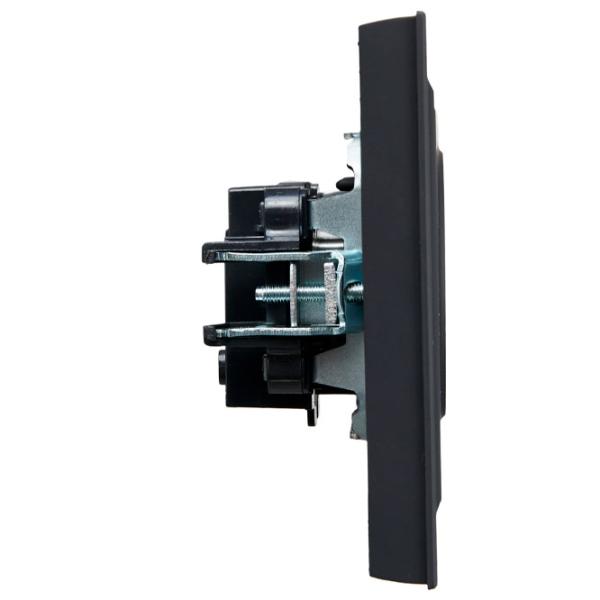 Priză IEK BR-R10-10-K53 230 V/ Type-F/ Graphite photo 2 Priză IEK BR-R10-10-K53 230 V/ Type-F/ Graphite photo 2
