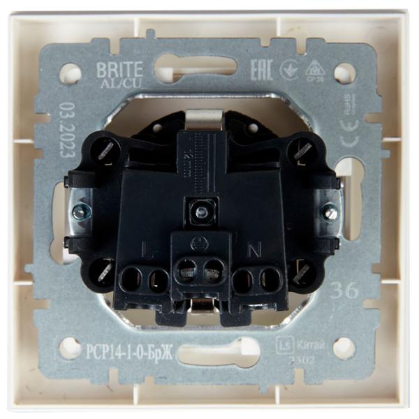 Priză IEK BR-R14-16-K36-F 230 V/ Type-F/ Pearl photo 5 Priză IEK BR-R14-16-K36-F 230 V/ Type-F/ Pearl photo 5