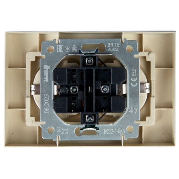 Priză IEK BR-R21-16-K47-F 230 V/ Type-F/ Silver photo 3 Priză IEK BR-R21-16-K47-F 230 V/ Type-F/ Silver photo 3