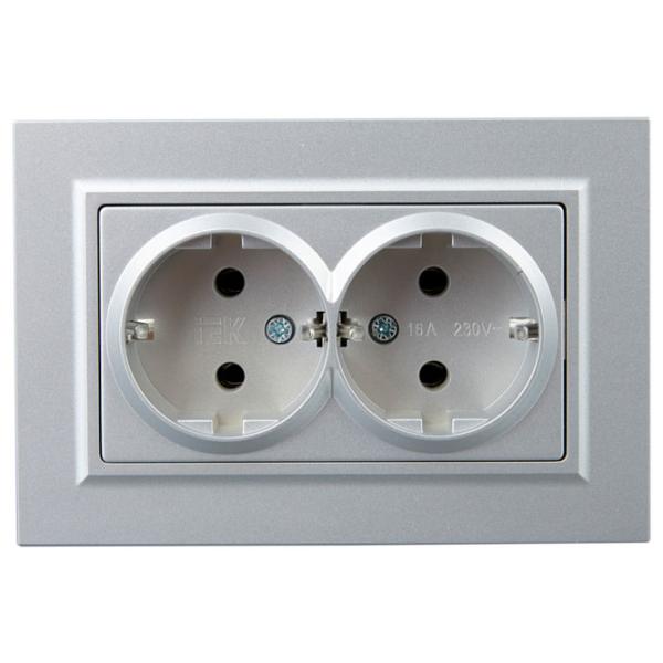 Priză IEK BR-R21-16-K47-F 230 V/ Type-F/ Silver photo 5 Priză IEK BR-R21-16-K47-F 230 V/ Type-F/ Silver photo 5