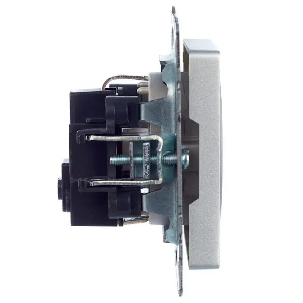 Priză IEK BR-R11-16-K47 230 V/ Type-F/ Silver photo 2 Priză IEK BR-R11-16-K47 230 V/ Type-F/ Silver photo 2