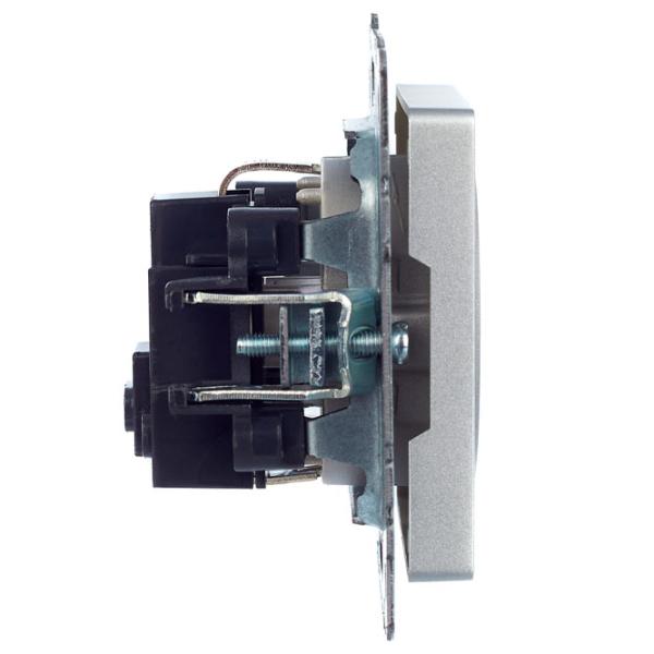 Priză IEK BR-R11-16-K47 230 V/ Type-F/ Silver photo 2 Priză IEK BR-R11-16-K47 230 V/ Type-F/ Silver photo 2