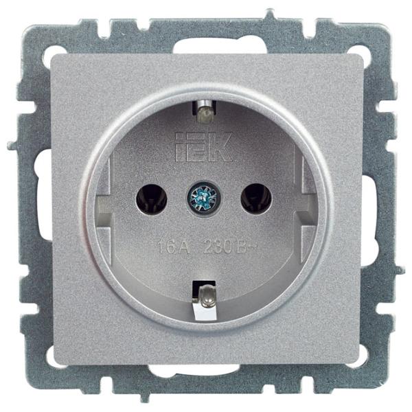 Priză IEK BR-R11-16-K47 230 V/ Type-F/ Silver photo 3 Priză IEK BR-R11-16-K47 230 V/ Type-F/ Silver photo 3